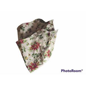 Longaberger HOLIDAY HOSTESS 2006 NATURE'S HOLIDAY BASKET Liner HOLIDAY BOTANICAL